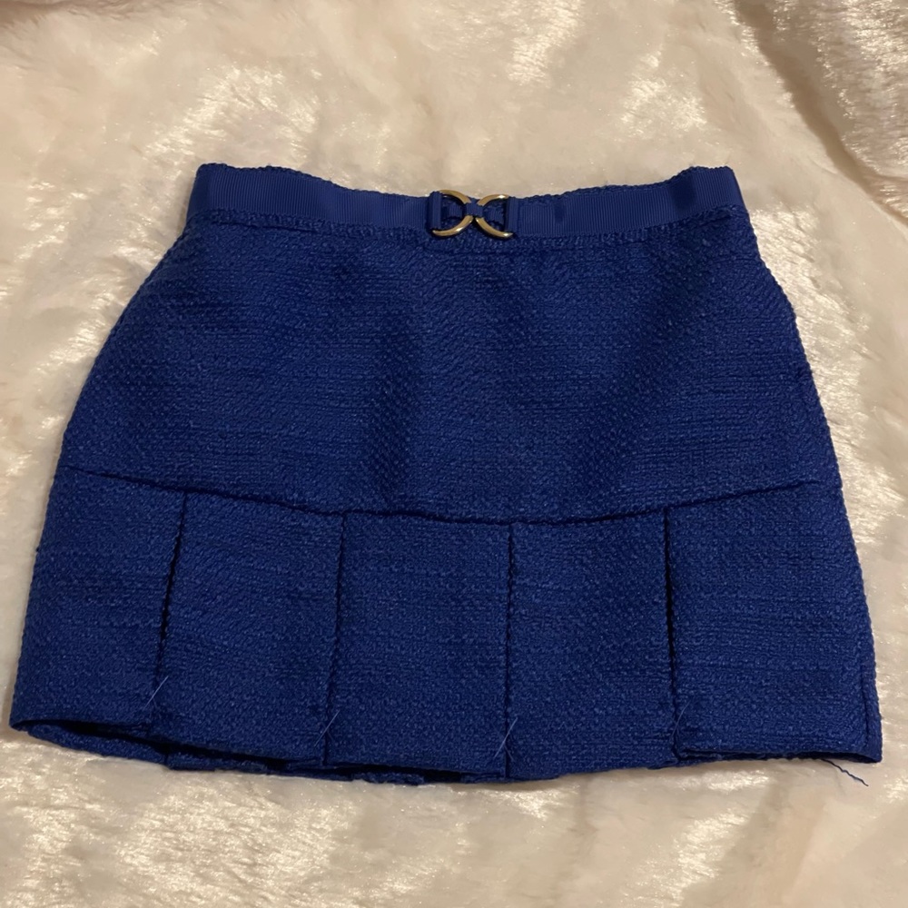 Royal Blue Janie and Jack skirt with gold buckle. Smoke free pet free home